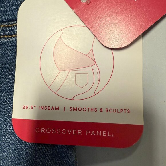 Isabel Maternity Over Belly Cropped Distressed Straight Maternity Jeans Blue 14 - Picture 10 of 12